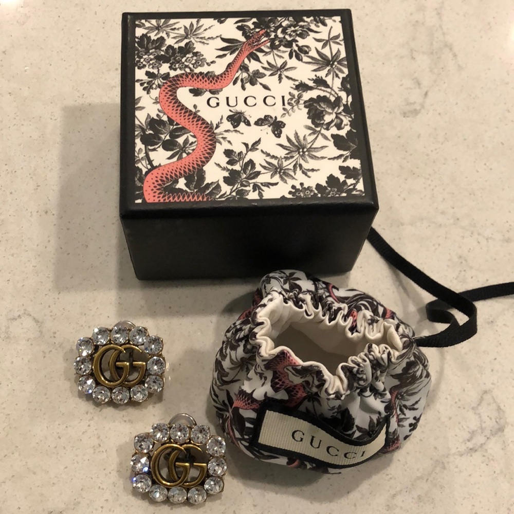 Gucci rhinestone earrings
